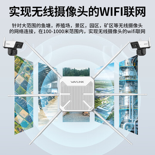睿因（Wavlink） HD9S  AX3000户外路由器WiFi6千兆室外大功率无线AP全向wifi桥接景区校园广场直播工程wifi覆盖