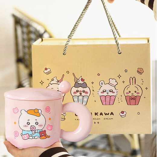 喆炜chiikawa乌萨奇闺蜜男女朋友姐妹高颜值生日礼物意义礼品SN4877 萌萌的濑帅 420ML杯+奶球勺+泡沫箱包装