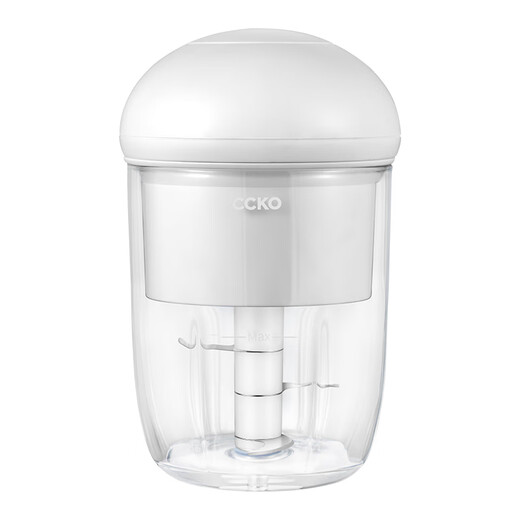 CCKO garlic artifact small garlic mince mini mince garlic machine electric garlic pounder glass minced meat 280ml rechargeable multi-function cooking machine (white)