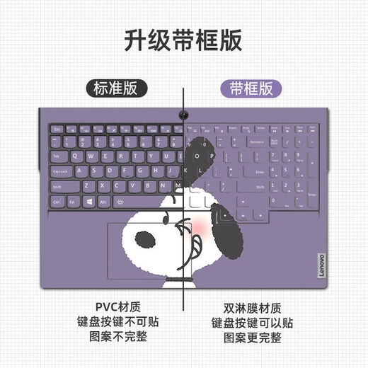 Laiji convient à Lenovo Saver Y7000 Film d'ordinateur portable Film de protection de cas d'ordinateur mignon R9000P16.1 MJ-693 Purple Starry Sky ABC TROISIFICEL