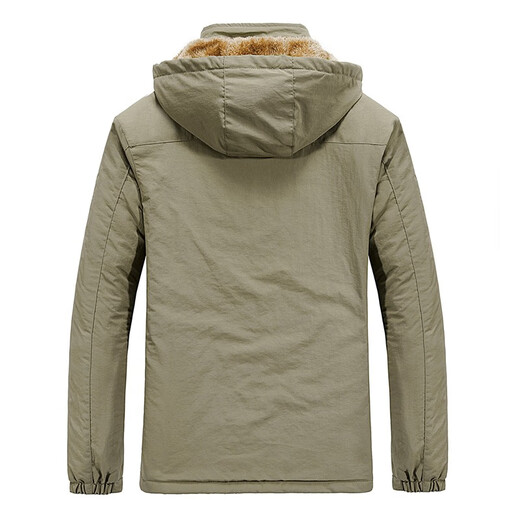 Veste pour hommes JP plus veste décontractée à capuche chaude en velours 689 8689 Black XL-180