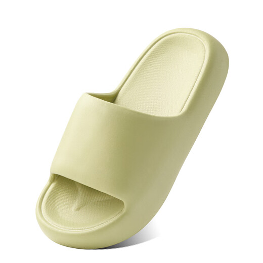 LURAD thick-soled slippers men's summer bathroom bath home sandals couple home slippers women green 38-39
