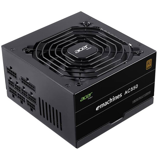 EMACHINEs Acer acer AC series power supply rated 550W/650W/750W full module power supply (80PLUS bronze medal/active APFC+DC/intelligent temperature control) Acer acer AC550W black (bronze medal full module power supply)