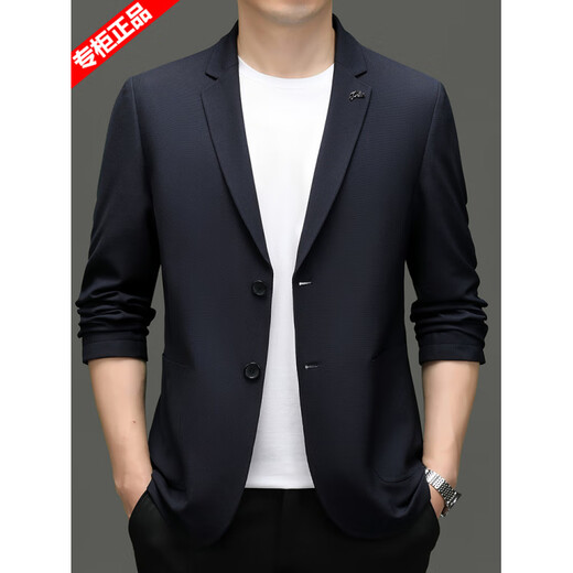 AX Armani Italian brand casual suit men's jacket casual suit 2025 spring and autumn suit top single suit black 2XL 185 size 156-170Jin Jin equals 0.5 kg