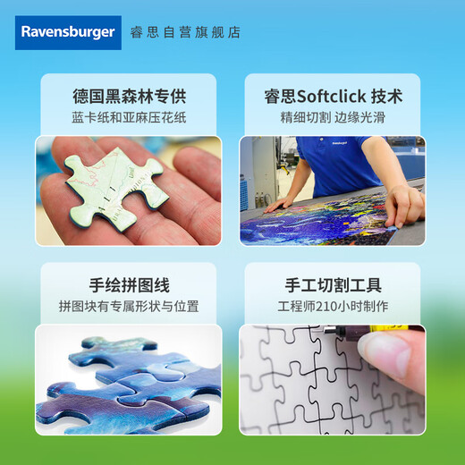 Ravensburger Wangwang team made great contributions to children's puzzle home decoration toys 3-6 years old boys and girls baby birthday gifts