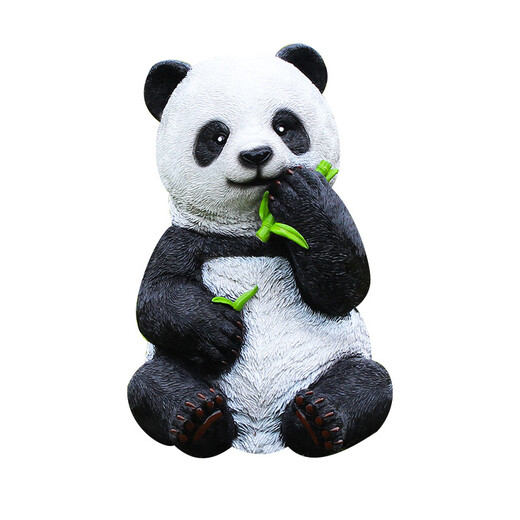 Weiran Flower House outdoor simulation panda ornaments garden landscape fiberglass sculpture park courtyard community animal decorations 1.3 meters walking panda