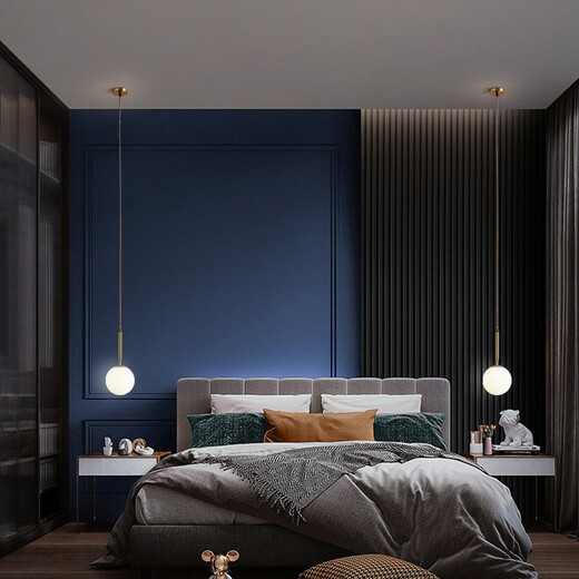Geyue Full Copper Sleepment Medicke люстры длинная линия