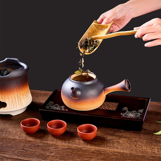Suncojia tea stove, barbecue grill, charcoal grill, tea pot, teapot and tea set, tea stove set
