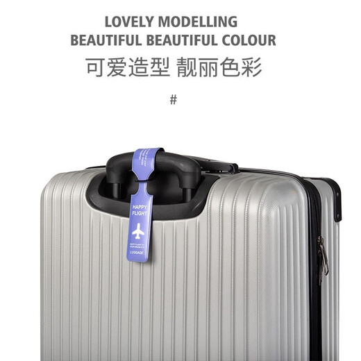 美森德乐（Mesenderlo） 旅游出差出国行李牌登机牌旅行李箱拉杆箱包挂牌托运牌标识牌 极致灰