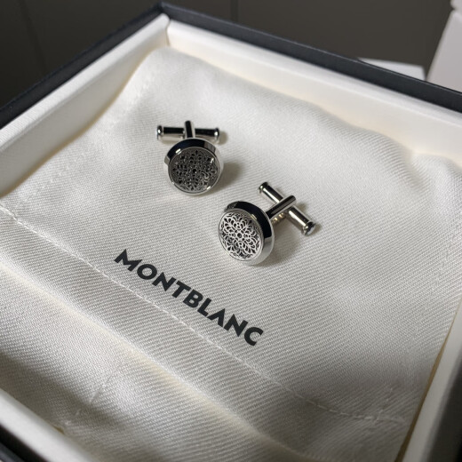 万宝龙Montblanc男士正装袖扣法式衬衣袖钉Paris carvings专柜盖章联保 Paris carvings