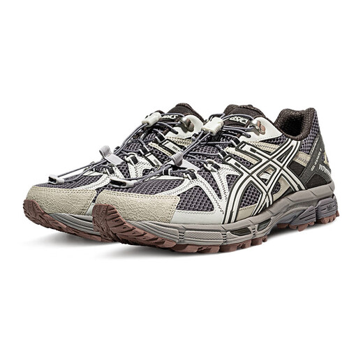 ASICS men's wear-resistant and breathable running shoes GEL-KAHANA 8 FL carbon black/grey 42
