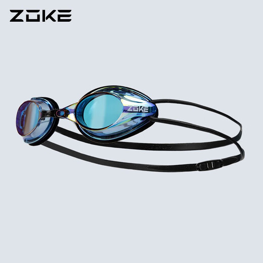 ZOKE professional anti-fog swimming goggles flat adult men and women high-definition waterproof swimming goggles racing swimming goggles rose red purple green 622501211-9 (electroplating) regular