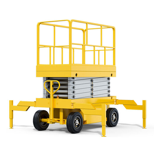 POHIR electric lifting platform hydraulic electric lift aerial work vehicle scissor-type aerial work platform maintenance aerial vehicle 500kg lift 12 meters can be customized