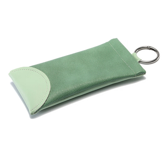 Hacknesselspiegel Box Personalisierte Schlangenmuster Bullet-Mund Leder Sonnenbrille Modische LesebLäsertasche Beutel Grau + Gläsertuch + Reinigungsflüssigkeit