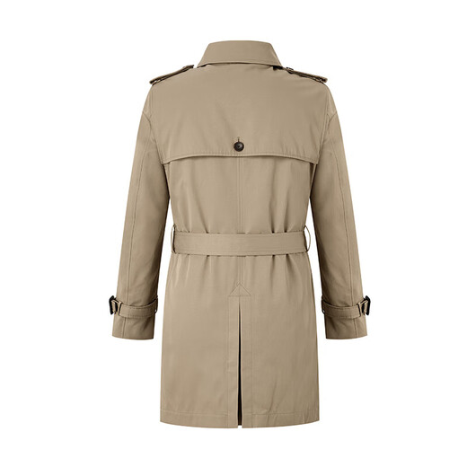 HazZZYS Men's Fall and Winter Jacket Removable Inner Bottom Double Breasts Classic Trench Coat ASWZH01CH01 Camel CM 180/100A 50