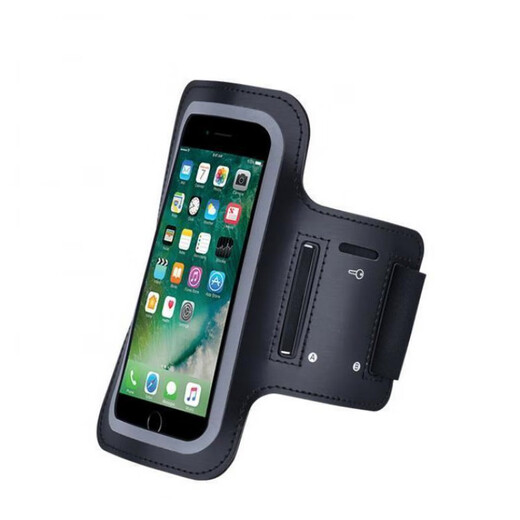 Yangpeng running arm bag for men and women outdoor fitness equipment sports mobile phone arm strap 6.5 inch arm sleeve sports wrist bag 7 inch 19*10cm black classic style