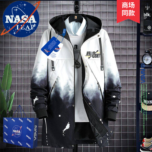 NASA LEAP windbreaker for men NA22 black 3XL (recommended 145-180 Jin Jin equals 0.5 kg)