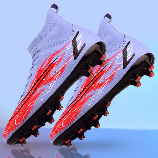 Little Plum Football Schuhe für Männer ag Mandarin Duck Nail Assassine 14 Kinder Sportschuhe Ft Limited Edition Messi gebrochener Nagel Campus Gras Wettbewerb C Ronaldo Kinderprofi F50 Wear-Resistant Training Shoes Aprikosenfarbe 699 Long Nail White Moon 35