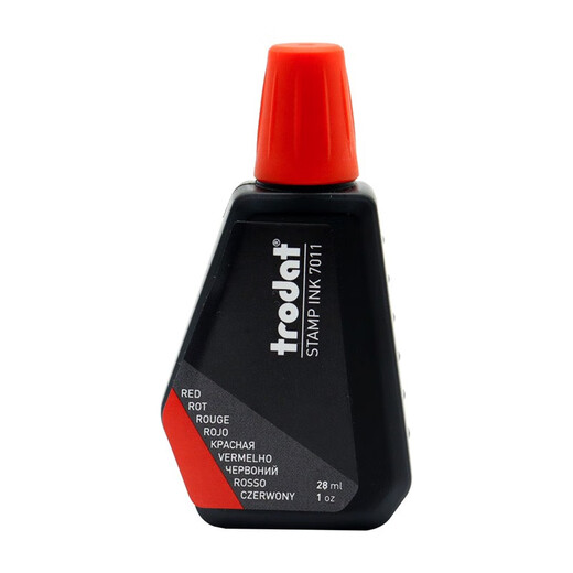 
Jingbailong Seal, Huiyin Printing Oil Zhuoda 7011 28ML Flip Seal Special Water-based Ink Replenishment Liquid Ten Thousand Times Seal Oil Red