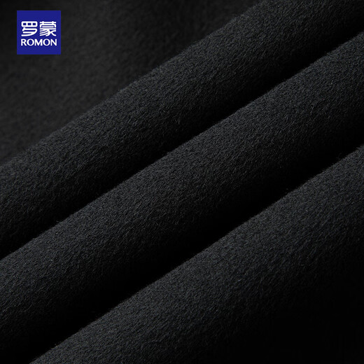 Romon extended knee-length sheep wool double-sided woolen coat for men, autumn and winter long windbreaker, woolen coat for men