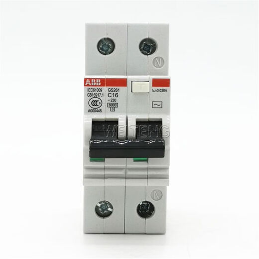 ABB leakage protector GS261-C16 Electric shock air switch with lighting protection socket 2P 16A GS261-C16/0.03 1P+N