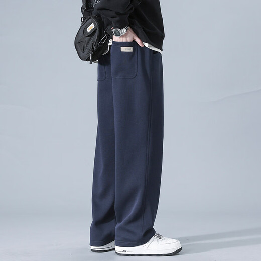Jeep Spirit Casual Hosen für Männer Frühlings- und Sommer Neue Amerikaner drapierte Weitbeinhosen für Männer gerade lose große Jogginghosen für Männer YHK9209 Green M.
