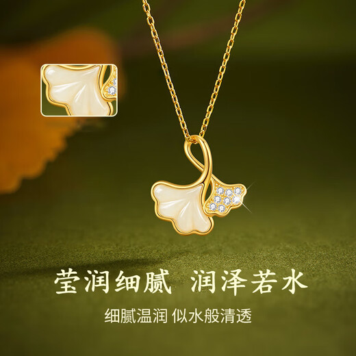 Qi Xiaomi Three Lives Lucky Necklace Girls Pendant 2025 New Clavicle Chain Birthday and Valentine's Day 520 Gift for Girlfriend and Wife Three Lives Lucky Necklace Bow Gift Box