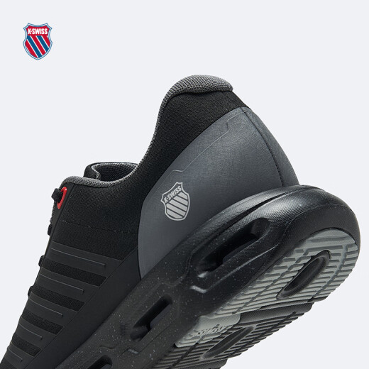 盖世威（K·SWISS）跑鞋男春季新款时尚舒适减震运动透气休闲鞋9277-M 030纯黑/梦幻银 42