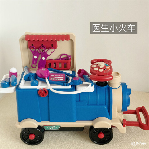 Yunya Children's House Spiele Küchenkochset Dose Reitschieberzug Deformed Storage Boy and Girls 'Geburtstagsgeschenke [Küchenstil] Drei-in-eins-Multifunktionalzug