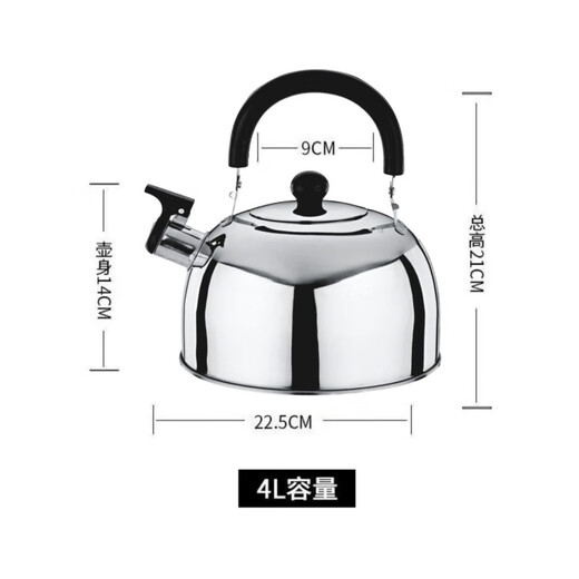 Runhuanian travel home 2L3L4L kettle stainless steel flat bottom sound kettle induction cooker gas stove universal and durable 3000ml
