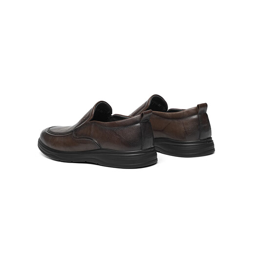 
Red Dragonfly Casual Leather Shoes 2025 Spring New Men's Genuine Leather Shoes Business Middle-aged and Elderly Daddy Shoes WTA15051 Brown 40