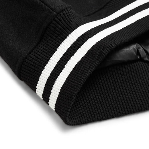 gxg.jeans Herrenkleidung 2024 Winter neuer Stil grauer Wolle Baseball Uniform Wolljacke Männer Schwarz S 165