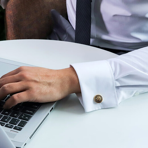 KFLK Chinese style cufflinks French shirt men's sleeve nails dragon totem new Chinese style national fashion shirt cuff buttons custom lettering gold