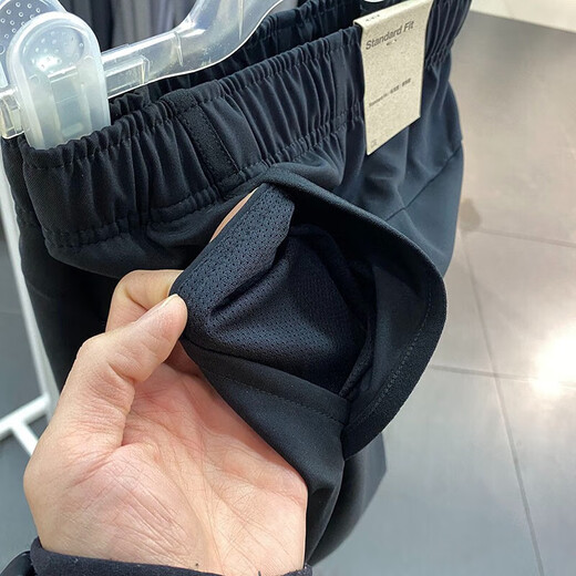 耐克（NIKE）运动裤男裤2025夏季新款梭织透气长裤健身裤休闲裤平口裤 梭织速干直筒DM6627-010黑色 XL 推荐150-180斤