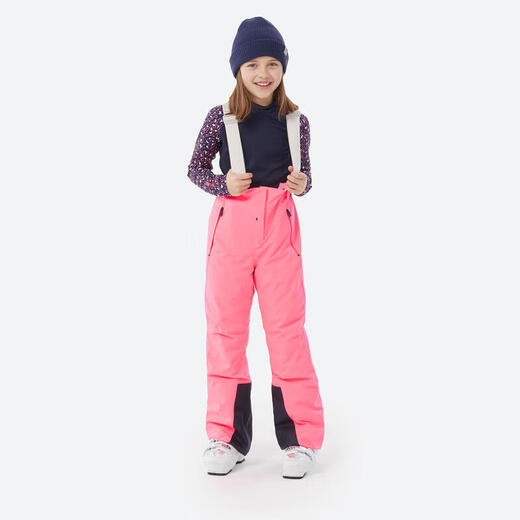 Decathlon Winter Girls Ski Pants Children's Outdoor Warm Ski Pants Windproof and Waterproof Ski Wear 5334750