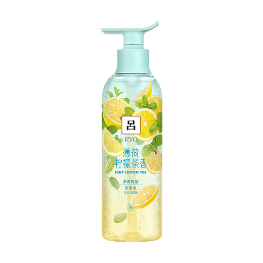 Ryo Mint Lemon Oil Control Fluffy Shampoo Long-lasting Fragrance Shampoo 400ml