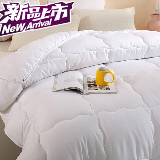 Nanbowan Luolai Life's brand fiber spring and autumn quilt, winter quilt, warm quilt, core, four seasons quilt, Yiyun seven-hole anti-mites spring and autumn quilt 220*240cm