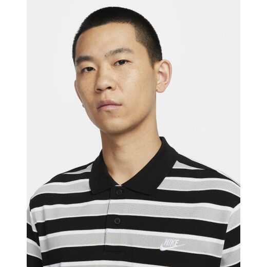 
Nike (NIKE) [Jinlang Sports] Men's Fashionable and versatile Retro Striped Lapel T-shirt FN3897-010 FN3897-010 L