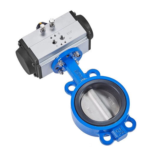 
Pneumatic butterfly valve D671X-16/P Neuter clamp type bulb ink 304 stainless steel quick cut valve water valve DN40-AT double-acting bulb ink plate