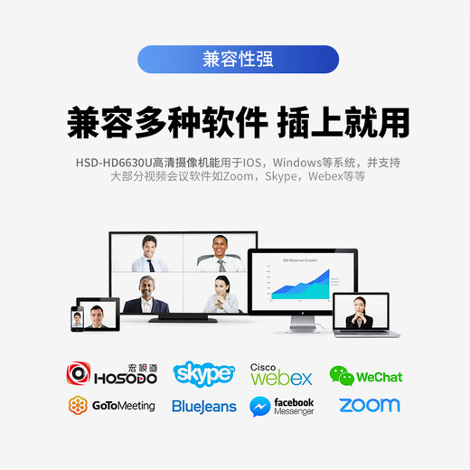 宏视道 高清视频会议摄像头/直播教育录播摄像机30倍变焦HDMI/SDI/网口设备HD6630U