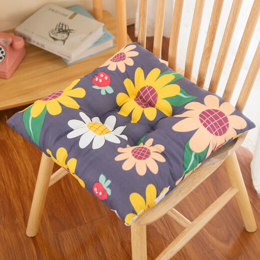 Werbedickte Kissenstuhlkissen Kissen Kissen verdickte Herbst- und Winter allgemeine Studentenstuhl Doppelseite-Short Plüschgrau 3893 Universal Modell 40*40 cm