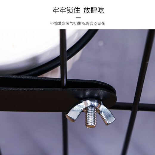 Hanhan Pet Pet Cat and Dog Bowl Hanging Cage Special Ceramic Bowl Fixed Hanging Cage Cat and Dog Food Basin Water Bowl Cage Hanging Ceramic Bowl