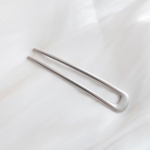 Qindu minimalist personality temperament metal U-shaped hair accessories niche high-end adult hairpin hairpin women matte gold glossy gold
