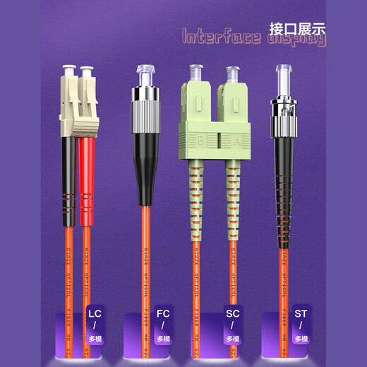 Biyaz Telecom Grad Faserfaser-Jumper LC-LC (UPC) 5 Meter 5 Pack Om2 Multi-Mode Dual-Core Duplex Faser-Optikkabel-Transceiver Pigtail JX33
