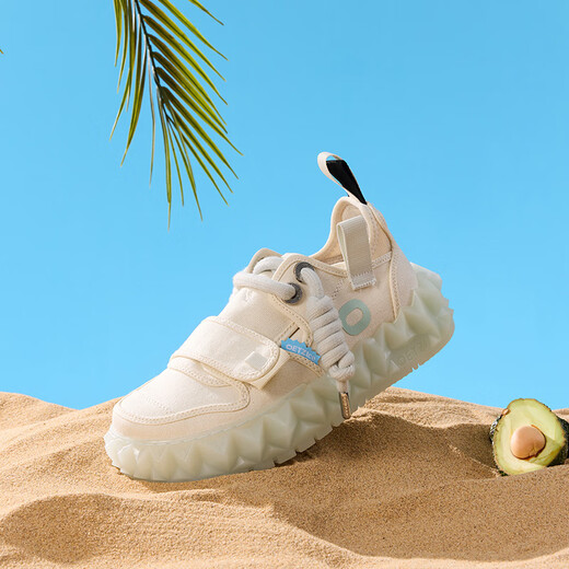 Oetzi Iceman Oz, Ugly Cute Iceberg Jelly Chaussures pour hommes au printemps et à l'automne Chaussures en toile à semelles épaisses pour femmes, couples polyvalents, chaussures à la mode, beige T23120129 35