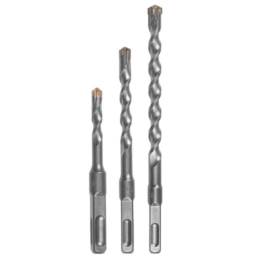 Zhongshou electric hammer drill bit cross impact drill bit concrete through wall round handle square handle through the wall to lengthen four pits two pits two slots square handle 18*200