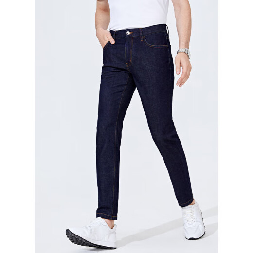 GIOVANNIVALENTINO stretch long pants men's straight jeans men's casual pants spring and autumn dark blue 29 (165/72A)