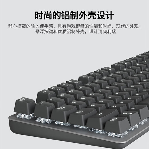 罗技（Logitech）K845机械键盘有线游戏键盘电竞办公全尺寸104键配列盘外设办公用品WF13A K845-悠米联名款 红轴
