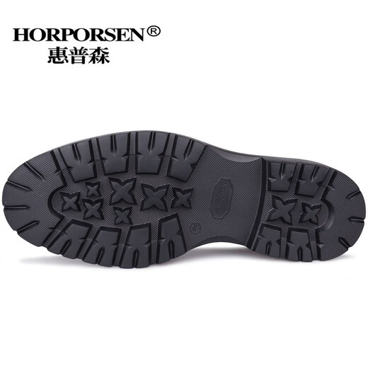 
HORPORSEN/Italian cowhide loafers men's lightweight and comfortable genuine leather men's shoes one foot to sport business casual leather shoes trend black [item number L9910-11-BX1] 40 [Europe size, one size larger]