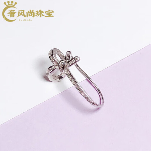 Fat Donglai's same style Ping An buckle head 18k gold buckle clip buckle Buddha Jade Jade Silver buckle necklace connecting head buckle Style 1 white gold